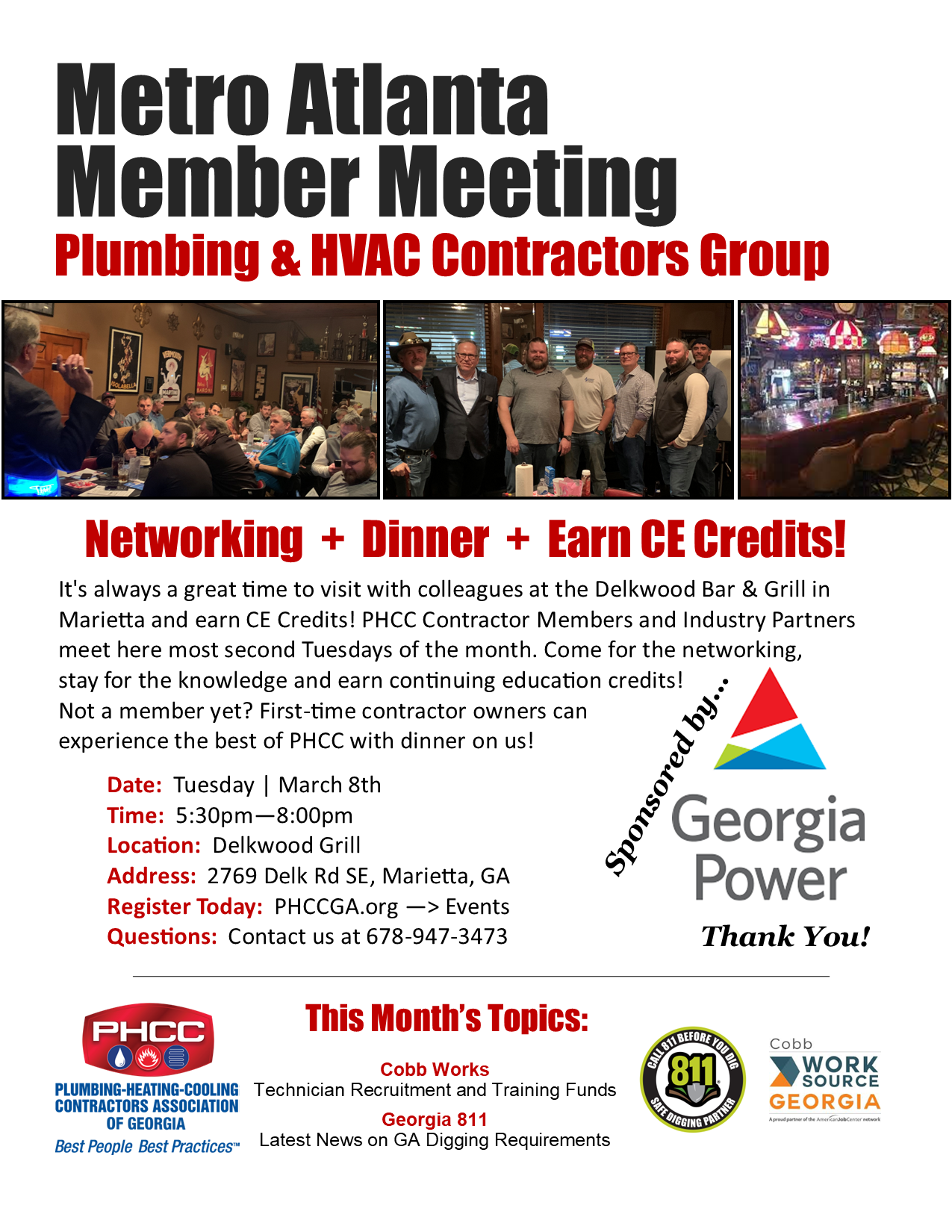 PHCC GA Metro Atlanta Member Meeting March 2022